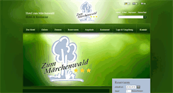 Desktop Screenshot of hotel-zum-maerchenwald.de